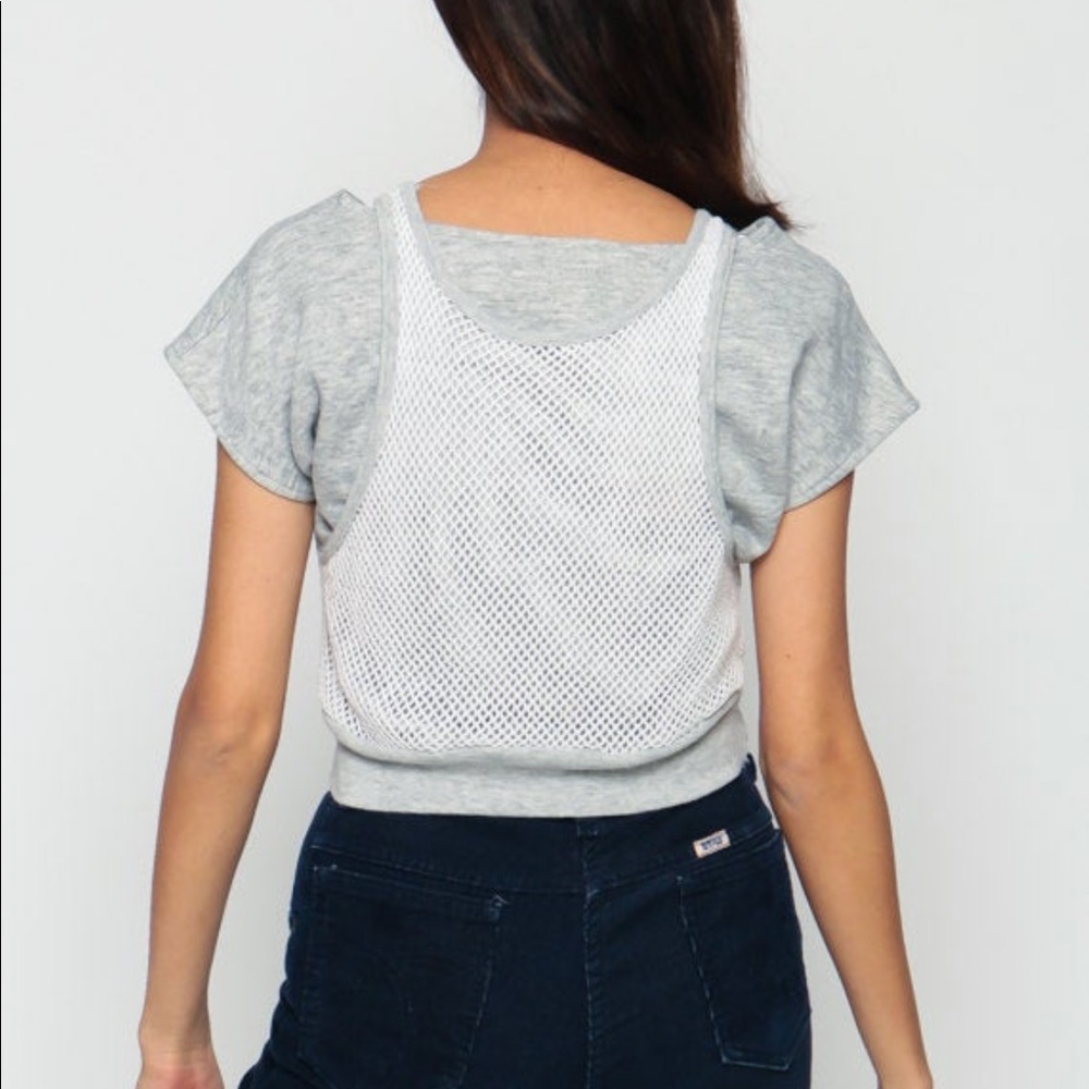 Sports Shirt Mesh Jersey Retro T Shirt 80s TShirt Athletic Vintage Medium - Picture 5 of 5